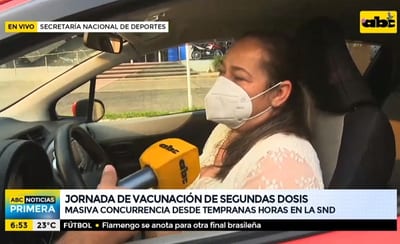 Aplicación de segunda dosis inicia con gran asistencia