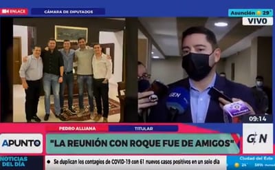 Con Roque hablaron sobre Olimpia y un poco de política, dice Alliana
