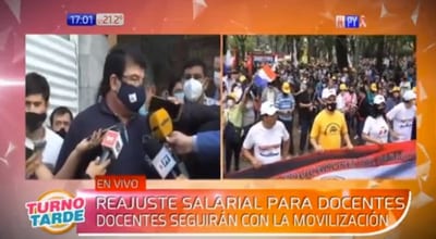 Docentes no llegan a acuerdo con Gobierno y seguirán movilizados