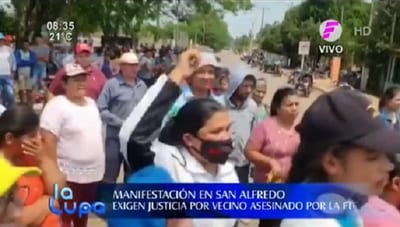 Vecinos de San Alfredo claman por justicia para hombre abatido