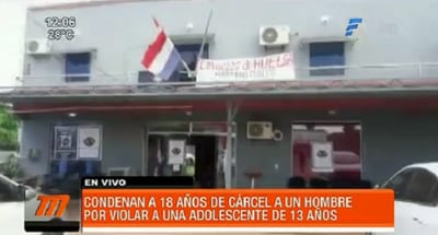Hombre es condenado a 18 años de cárcel por abuso sexual de su hijastra