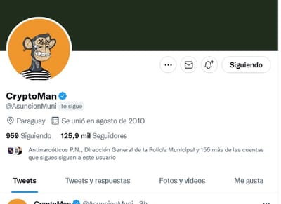 Hackean cuenta de la Municipalidad de Asunción en Twitter