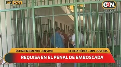 Requisan celda de Miguel Servín en Emboscada