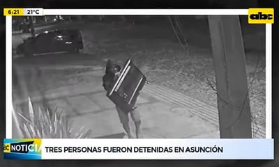 Detienen a tres sospechosos de cometer robos domiciliarios
