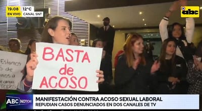 Manifestación condena el acoso frente a canal
