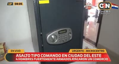 CDE: En asalto tipo comando se llevan dinero y aparatos electrónicos
