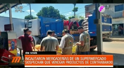 Incautan productos de “contrabando” en supermercado de Loma Pytá