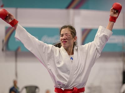 Paraguaya acaba maltrecha, pero asegura una medalla 