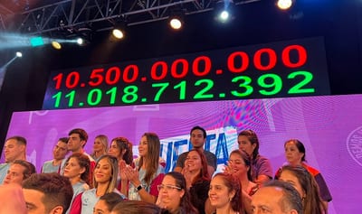 Teletón supera la meta y recauda más de G. 11.000 millones