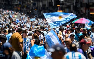 Argentinos celebran el campeonato en cada rincón del mundo