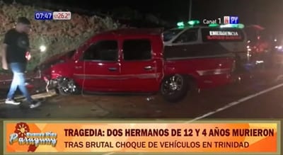 Dos hermanos menores de edad perecen en accidente de tránsito