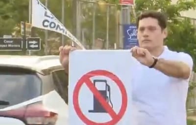 Vecinos vuelven a manifestarse contra construcción de servicentro