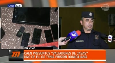 Detienen a tres sospechosos de asaltos a viviendas de Central