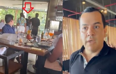 Senador Friedmann, a los golpes en restaurante 
