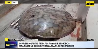 Pescan raya de 150 kilos en Ayolas