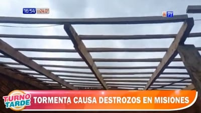 Temporal deja viviendas destechadas en Misiones