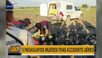 Cinco paraguayos mueren en accidente aéreo en el Chaco argentino
