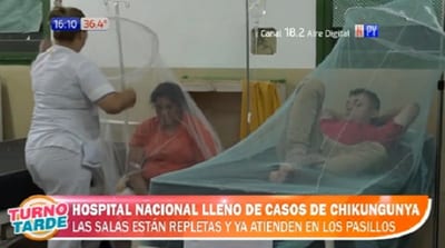 Casos de chikungunya abarrotan Hospital Nacional y atención se registra en pasillos