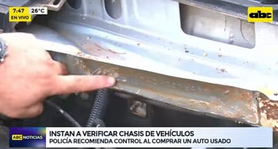 Policía advierte sobre mecanismo para blanquear vehículos robados