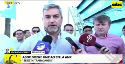 Abdo prefiere callar para no obstaculizar la unidad
