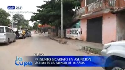 Acribillan a adolescente en Asunción