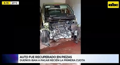 Desmantelan desarmadero de vehículos en Capiatá