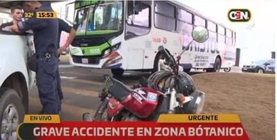 Accidente de tránsito en zona del Botánico deja dos heridos graves