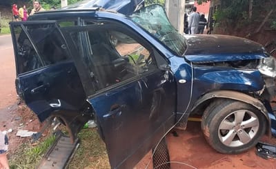 Joven muere tras chocar contra columna de la Ande en Capiatá