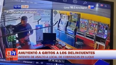 Trabajadora ahuyenta con gritos a delincuentes y evita asalto