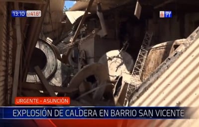 Explosión de caldera deja heridos en San Vicente 