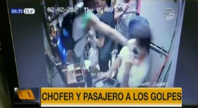 Chofer de ómnibus y pasajero se toman a golpes en San Lorenzo