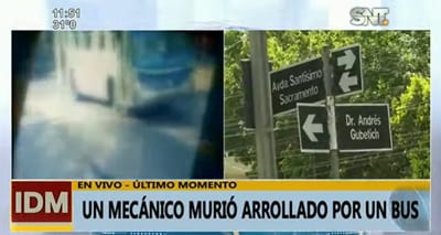 Motociclista muere tras ser arrollado por bus en cercanías del IPS