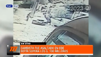 Delincuentes roban G. 100 millones a cambista en Ciudad del Este