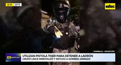 Grupo Lince utiliza pistola Taser en procedimiento en Cambala y detiene a hombre