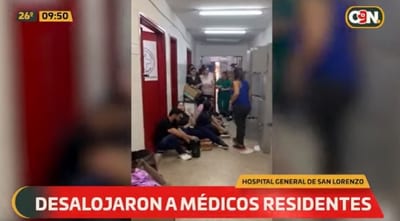 Desalojan a residentes del Hospital de San Lorenzo