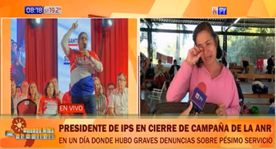 Presidente de IPS hace campaña por Peña en medio de penurias de asegurados