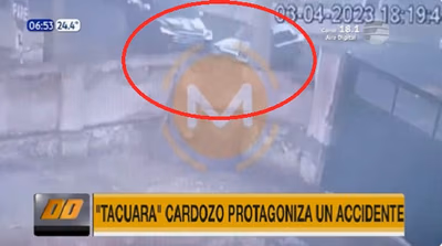 Difunden video del choque de “Tacuara” Cardozo