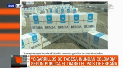 “Cigarrillos de Tabesa inundan los barrios de Colombia”, publica medio español