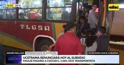 Ucetrama anuncia que renunciará al subsidio en la reunión de este martes