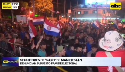 Seguidores de Payo se movilizan y denuncian robo en elecciones 