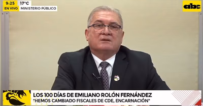 Emiliano Rolón informa sobre sus primeros 100 días como fiscal general