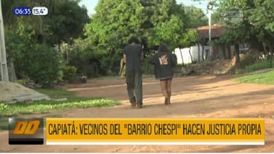 Vecinos del barrio “Chespi” de Capiatá hacen justicia por mano propia