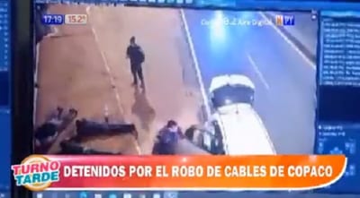 Detienen a tres sospechosos de robar cables de Copaco en Capiatá