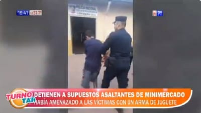 Capturan a sospechosos de asaltar minimercado en Asunción