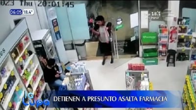 Policía detiene a “asaltafarmacias” en Asunción