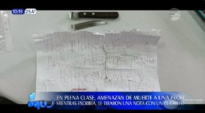 Docente denuncia amenaza de muerte por parte de alumnos en escuela de Carapeguá