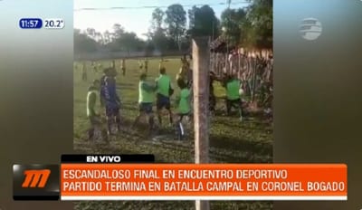 Reportan incidentado encuentro deportivo en Coronel Bogado