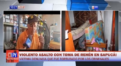 Reportan violento asalto con toma de rehén en Sapucai