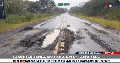 Pobladores de San Pedro denuncian deplorable estado de ruta