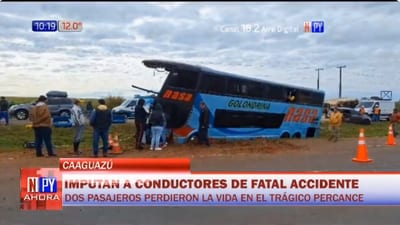 Imputan a conductores involucrados en accidente fatal de Caaguazú